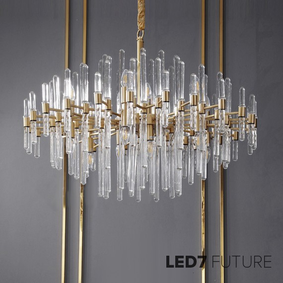 Loft Industry Modern - Tube Bunch Chandelier